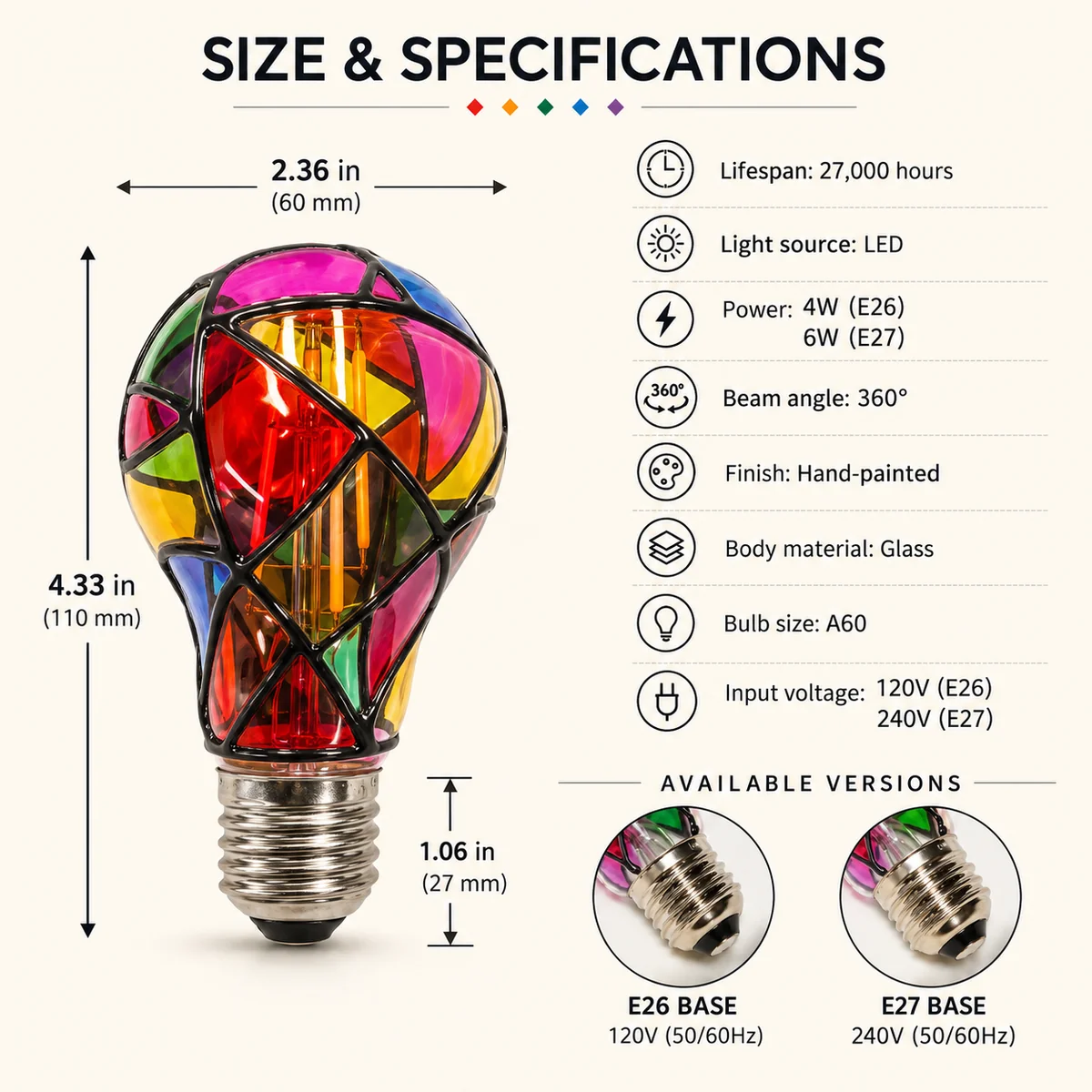 The Mosaic Glow Bulb
